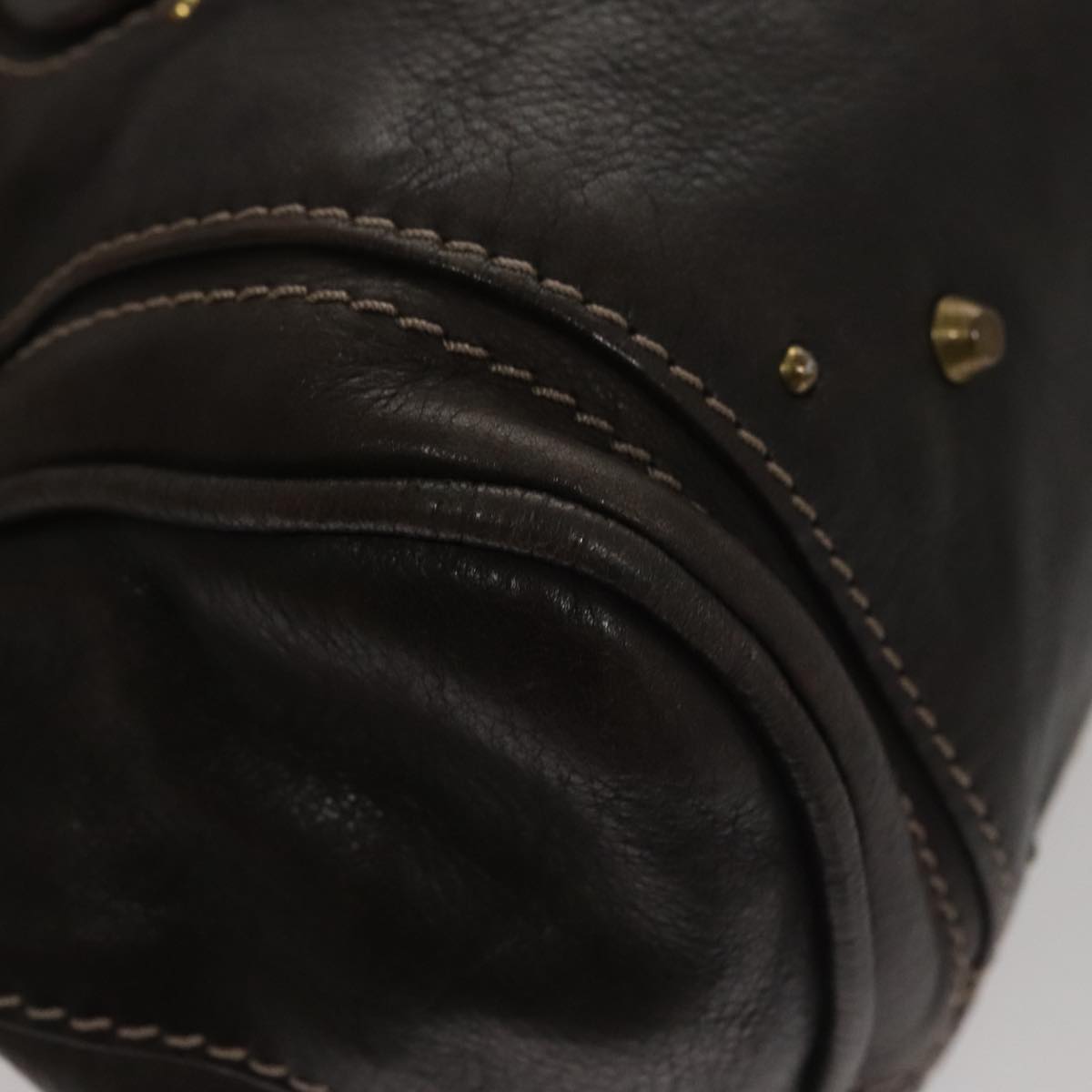 Chloe designer handbag leather closeup detail