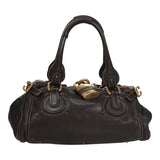 Side view of Chloe handbag Brown premium designer bag