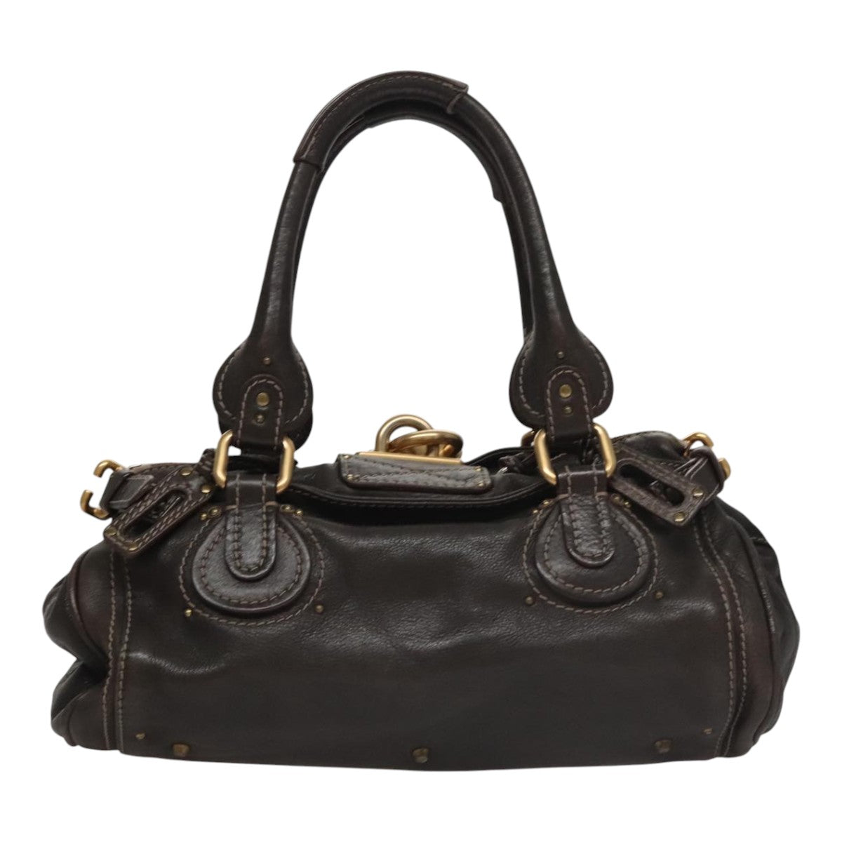 Chloe designer handbag leather closeup detail