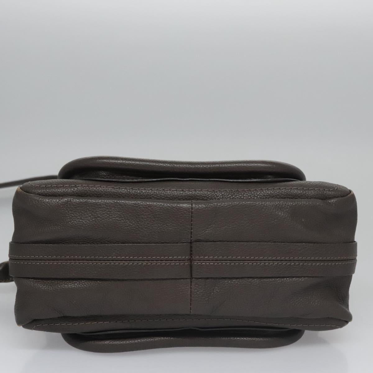 Chloe authentic luxury handbag Gray leather craftsmanship
