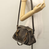 Side view of Chloe handbag Gray premium designer bag