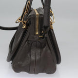 Chloe designer handbag leather closeup detail