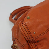 Orveline elegant leather Handbag back view