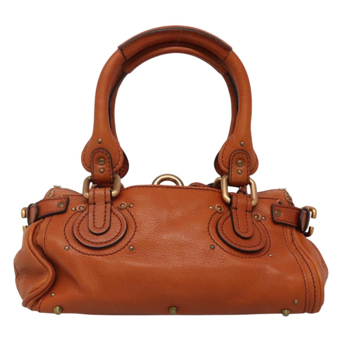 Chloe authentic luxury handbag Brown leather craftsmanship