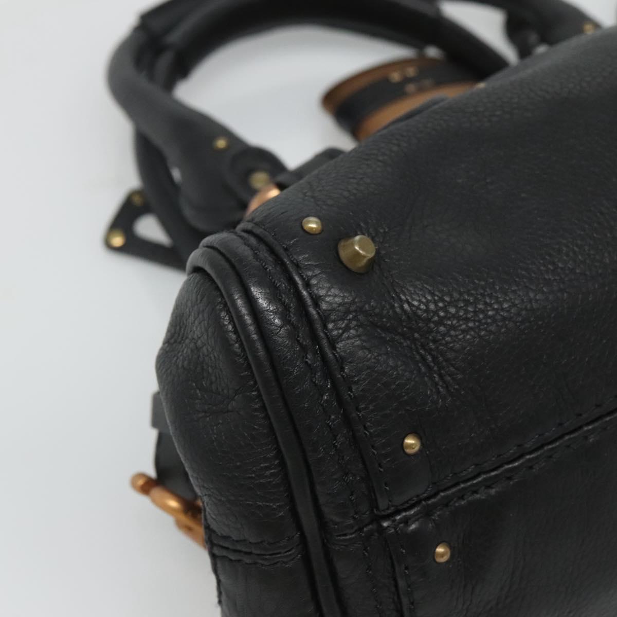 Silventique elegant leather Handbag back view