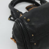 Silventique elegant leather Handbag back view