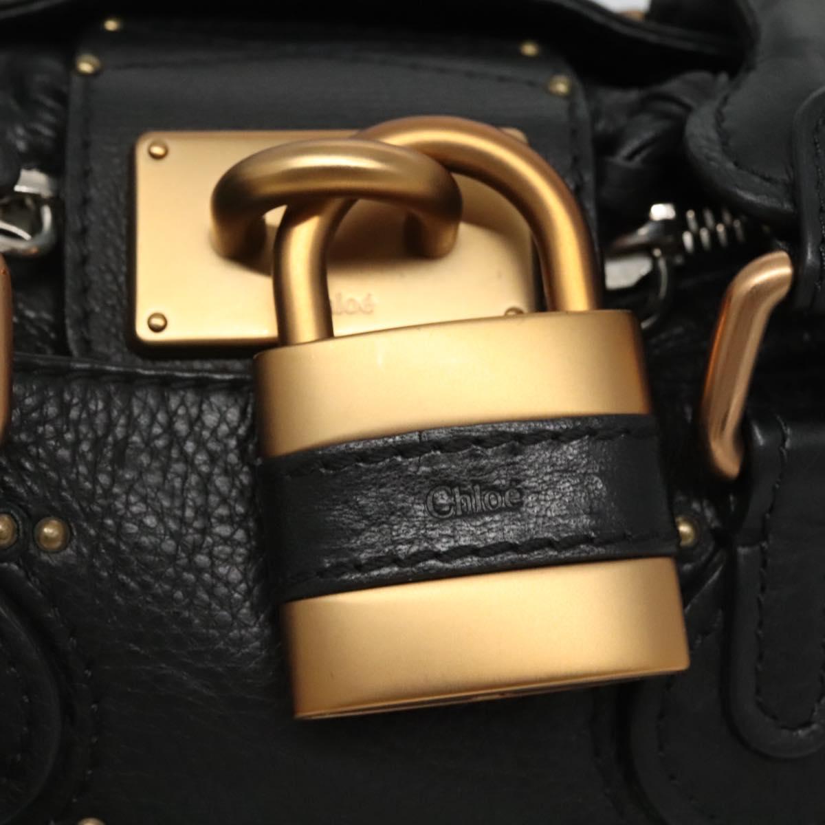 Side view of Chloe handbag Black premium designer bag