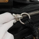 Silventique elegant leather Handbag top view