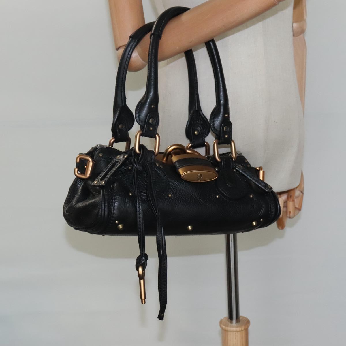 Side view of Chloe handbag Black premium designer bag
