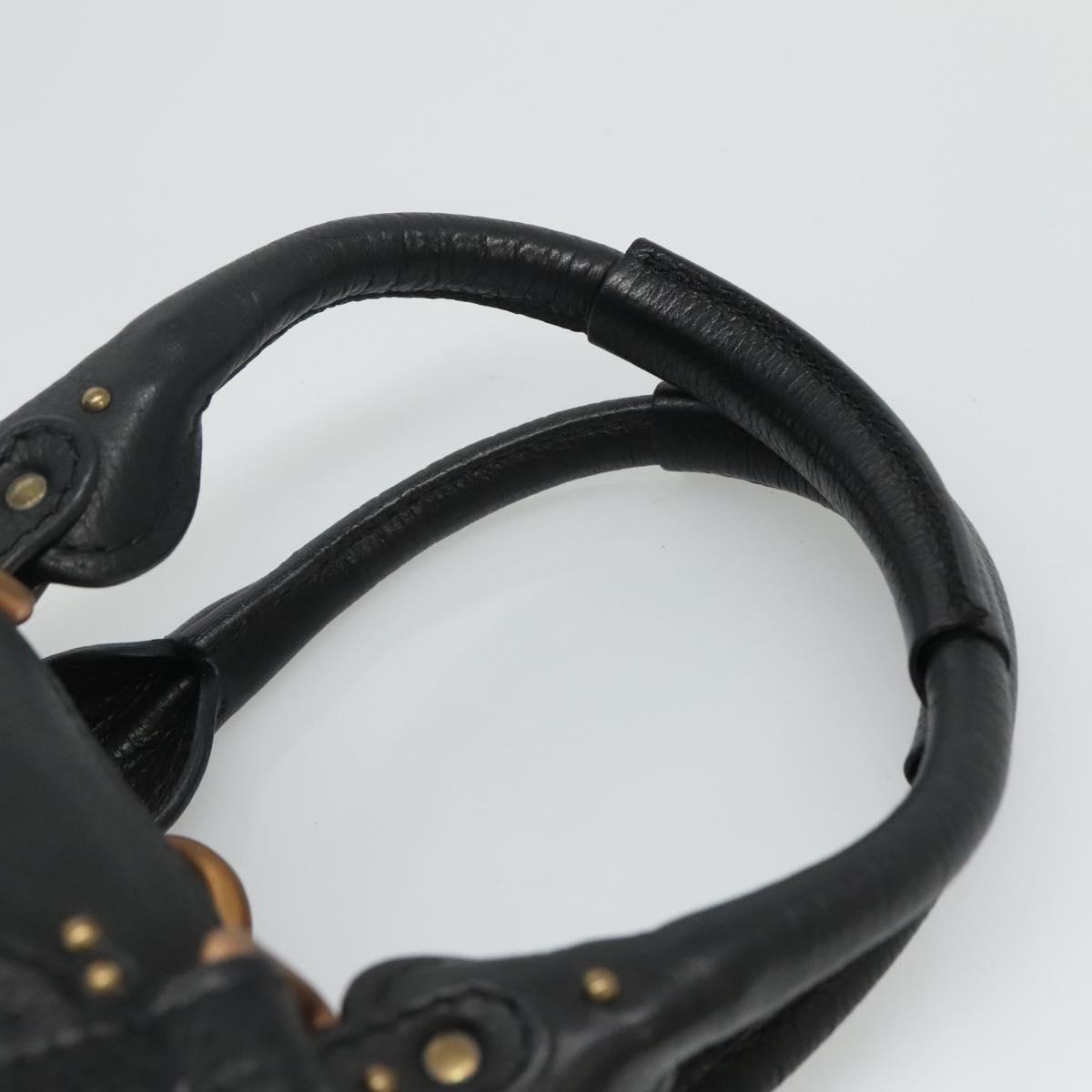 Chloe authentic luxury handbag Black leather craftsmanship