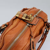 Chloe designer handbag leather closeup detail