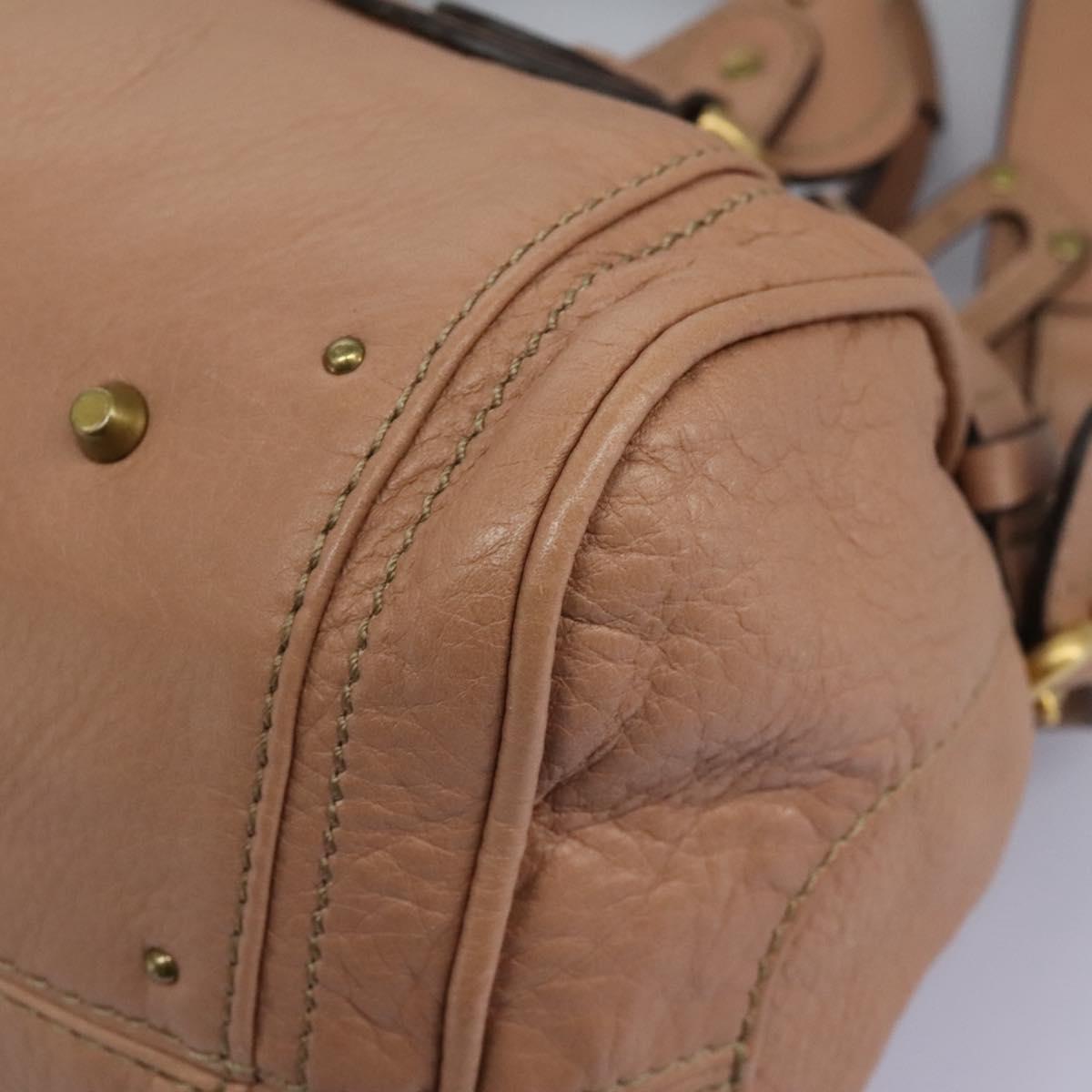 Side view of Chloe handbag Beige premium designer bag