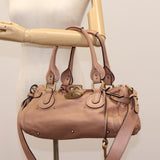 Chloe designer handbag leather closeup detail
