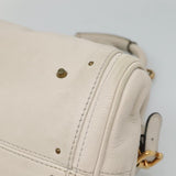 Side view of Chloe handbag White premium designer bag