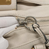 Chloe authentic luxury handbag White leather craftsmanship