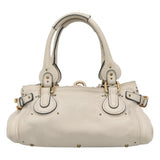 Chloe authentic luxury handbag White leather craftsmanship