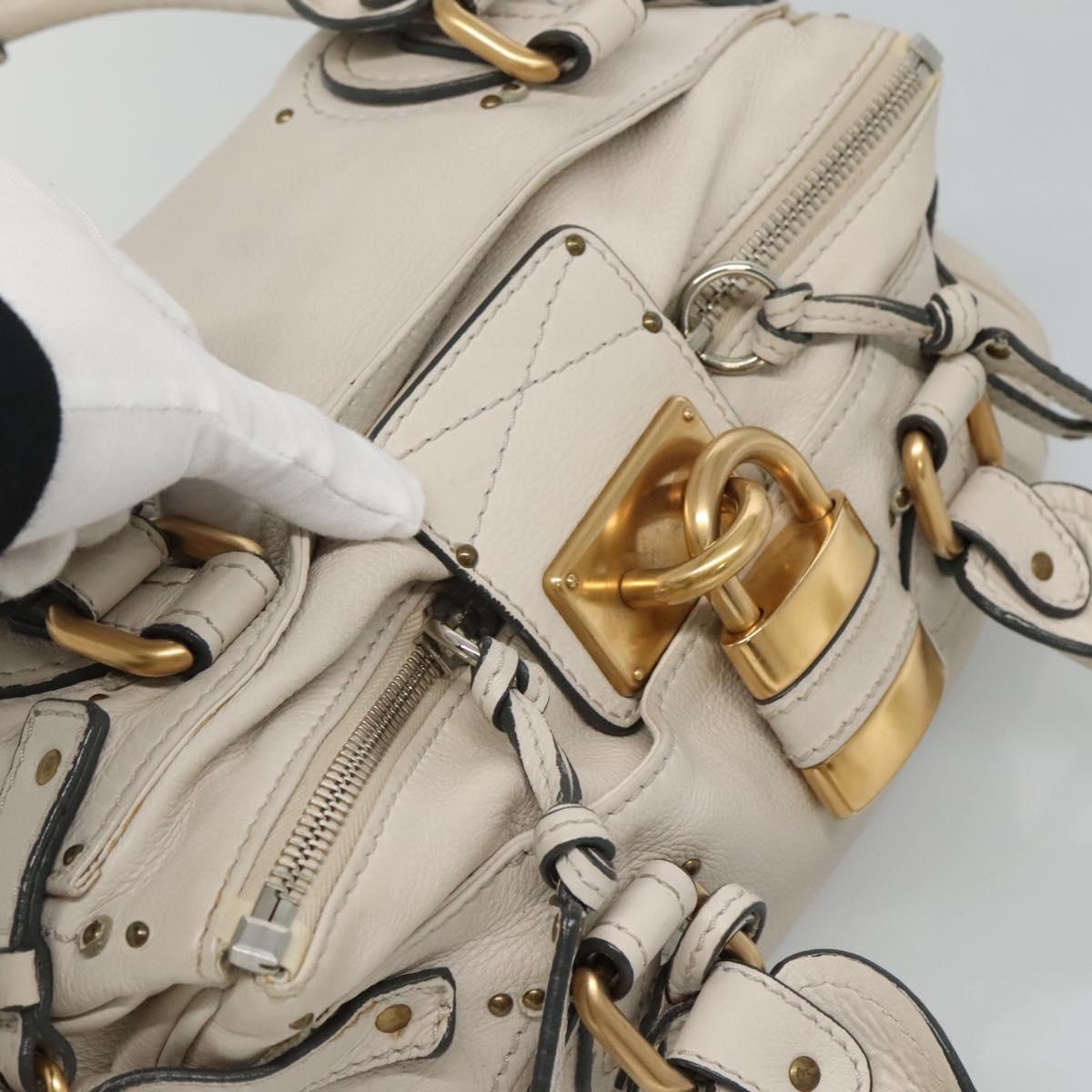 Chloe women's handbag White luxury designer leather