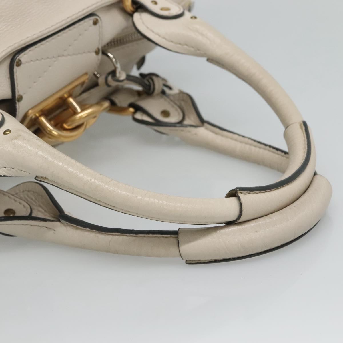 Side view of Chloe handbag White premium designer bag