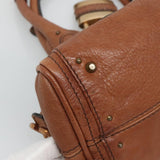 Chloe authentic luxury handbag Brown leather craftsmanship