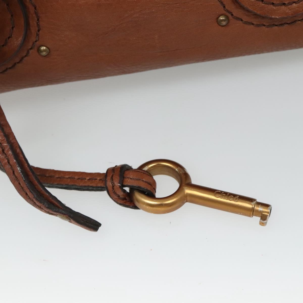 Side view of Chloe handbag Brown premium designer bag