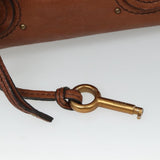 Side view of Chloe handbag Brown premium designer bag