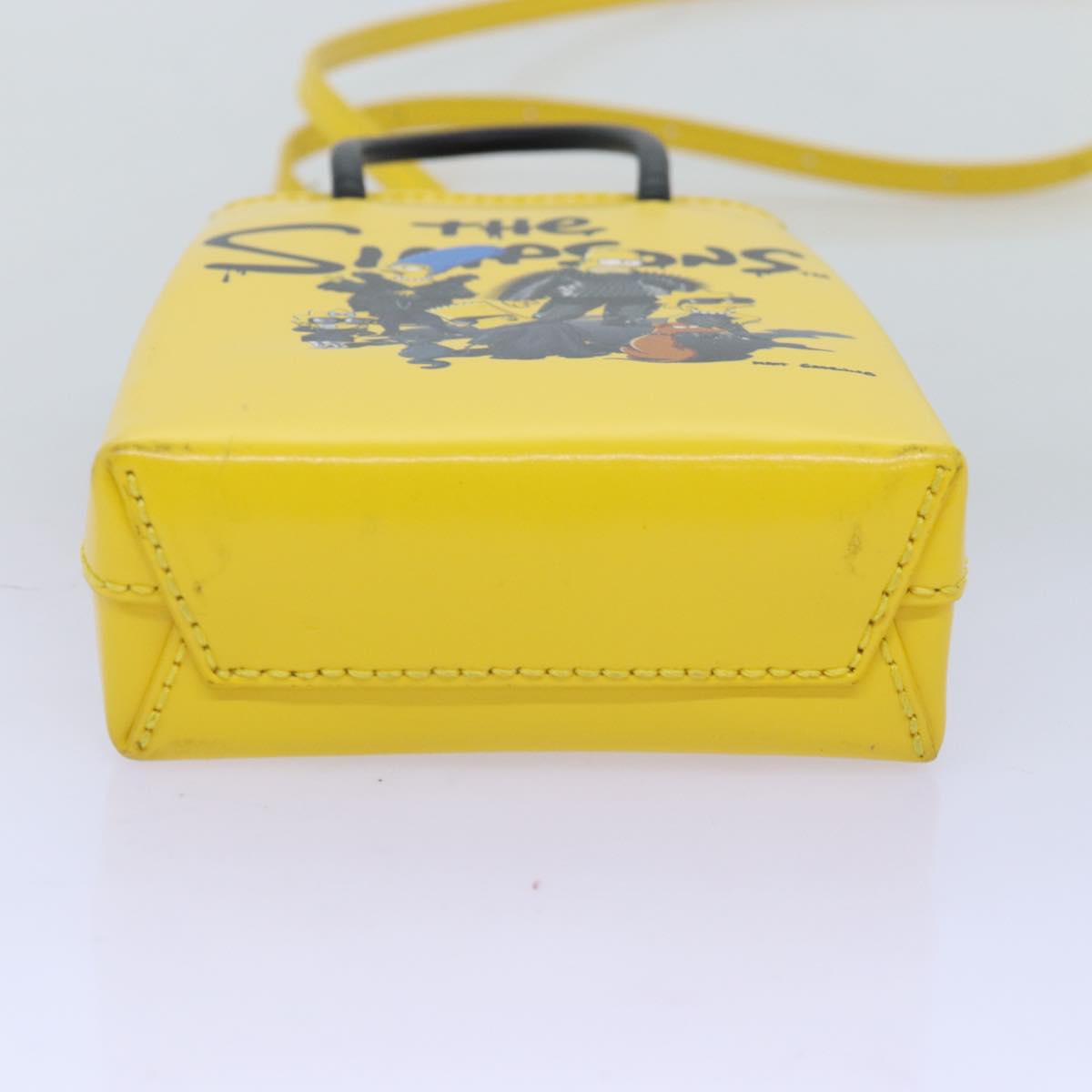 Balenciaga Phone Folder The Simpsons Bag Leather 2way Yellow 593826 | Designer Luxury Handbag