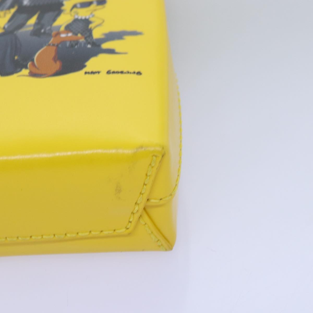 Balenciaga Phone Folder The Simpsons Bag Leather 2way Yellow 593826 | Designer Luxury Handbag