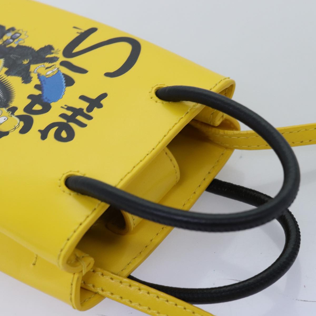 Balenciaga Phone Folder The Simpsons Bag Leather 2way Yellow 593826 | Designer Luxury Handbag