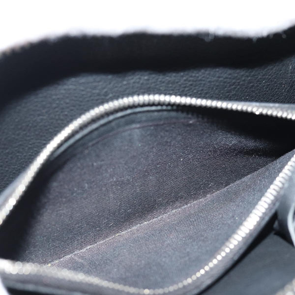 Balenciaga Paper Manny Long Wallet Leather Black Silver 371661 | Luxury Leather Wallet