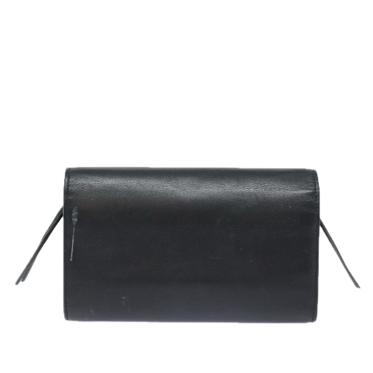 Balenciaga Paper Manny Long Wallet Leather Black Silver 371661 | Luxury Leather Wallet