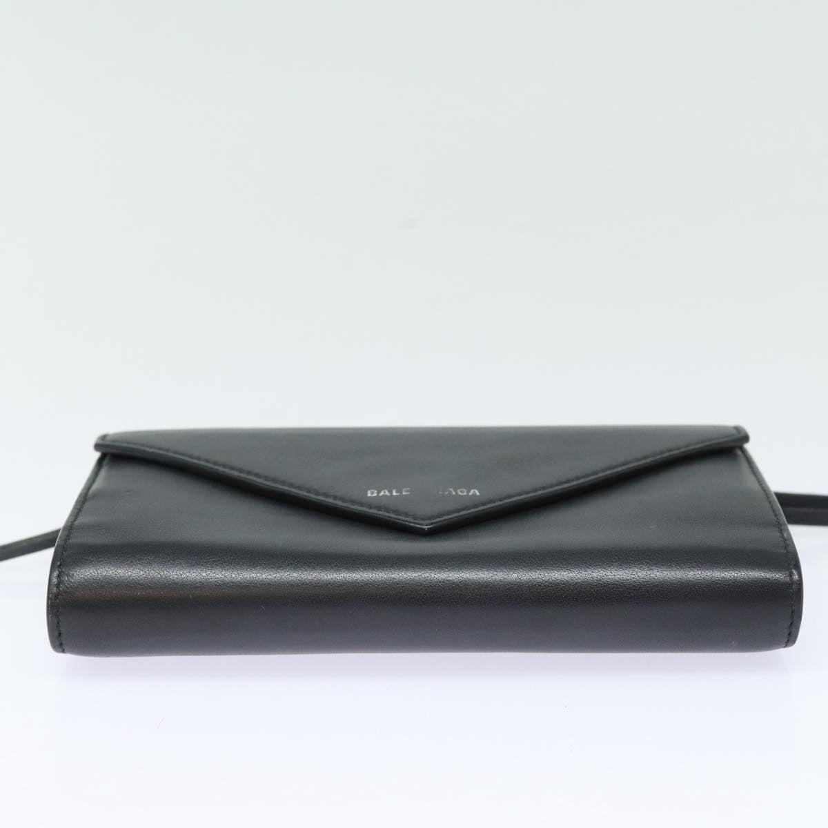 Balenciaga Paper Manny Long Wallet Leather Black Silver 371661 | Luxury Leather Wallet