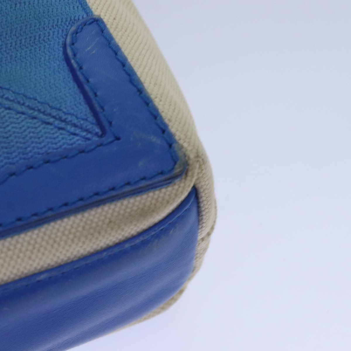 Balenciaga Navy Kabas XS Bag Canvas Leather 2way Blue Silver 390346 | Designer Luxury Handbag