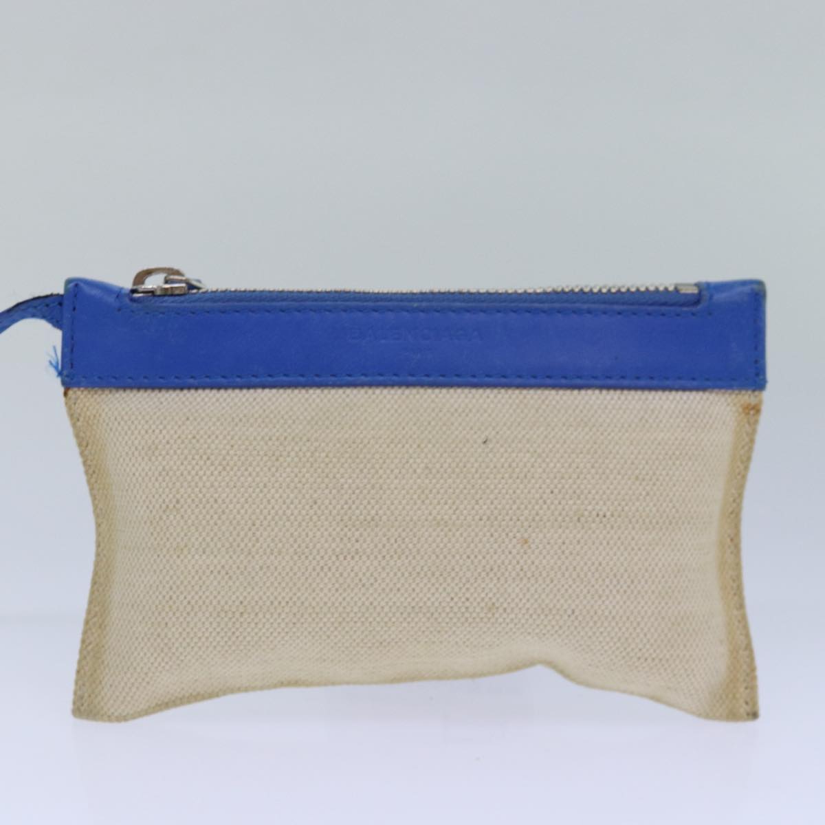 Balenciaga Navy Kabas XS Bag Canvas Leather 2way Blue Silver 390346 | Designer Luxury Handbag