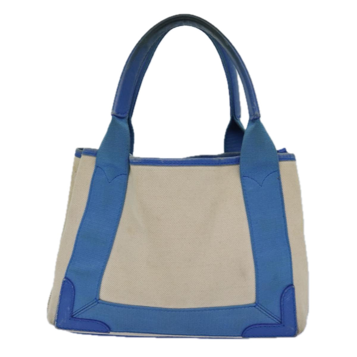 Balenciaga Navy Kabas XS Bag Canvas Leather 2way Blue Silver 390346 | Designer Luxury Handbag
