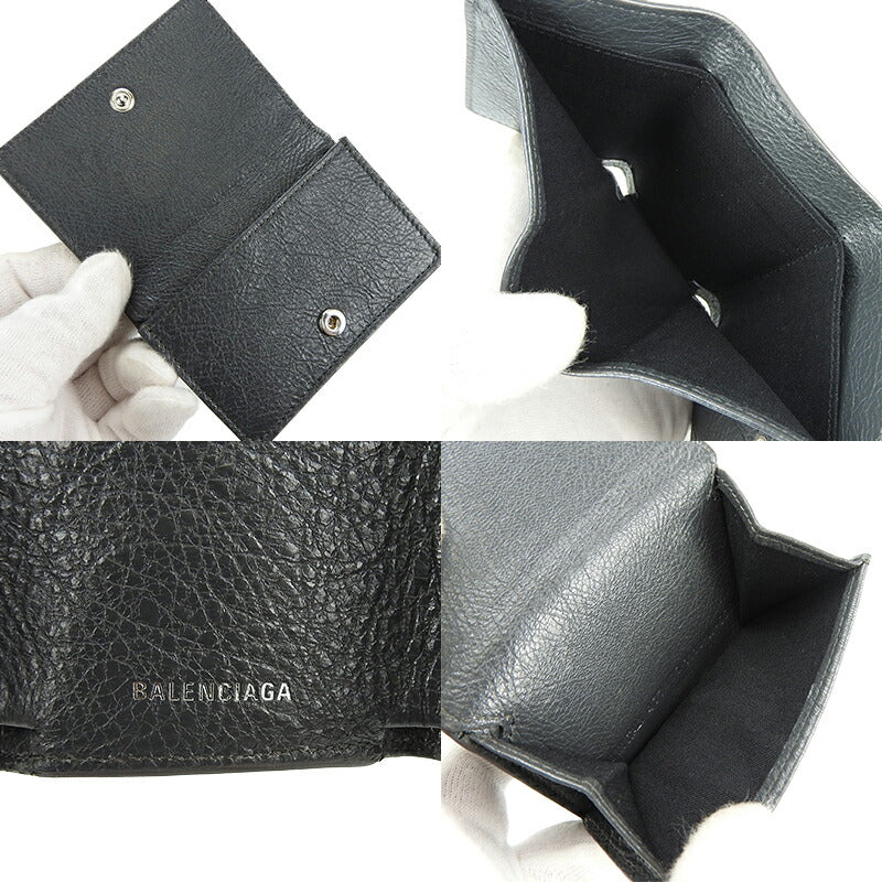 Balenciaga women's wallet Gray luxury designer leather