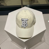 Close-up detail view of Burberry unisex cap