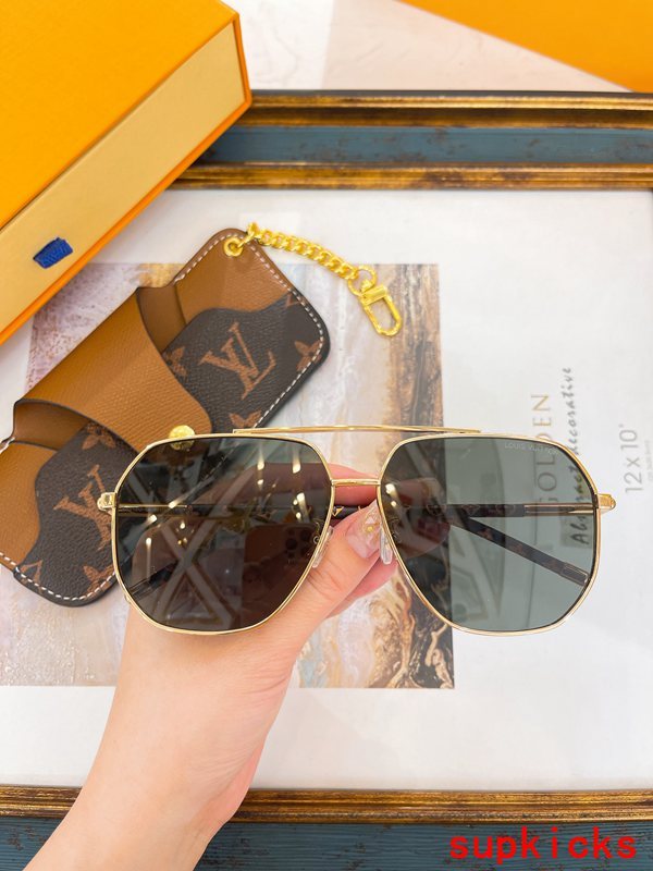 Side view of Louis Vuitton unisex sunglasses