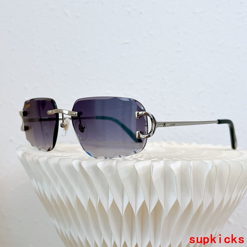 Angled view of Cartier unisex sunglasses