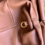 Refined Vegan Leather Handbag - Modern Structured Build | Women's Premium Handbag #1735 - hardware and detail close-up (image 5) of designer-inspired handbag