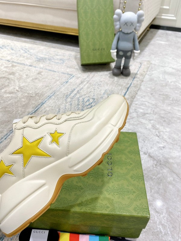 Gucci sneakers detailed view showing premium designer craftsmanship