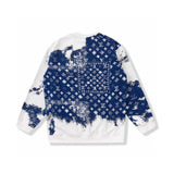 Side profile of Louis Vuitton luxury clothing with signature branding