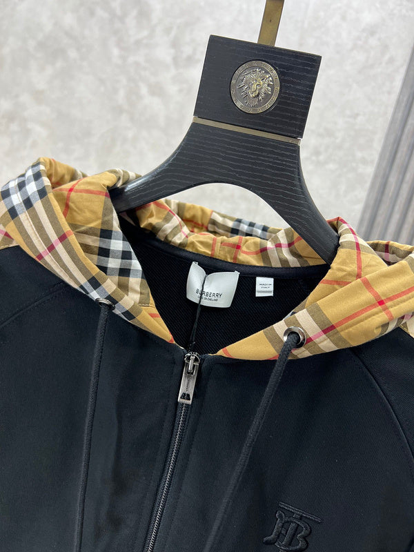 Close-up of Burberry designer clothing craftsmanship