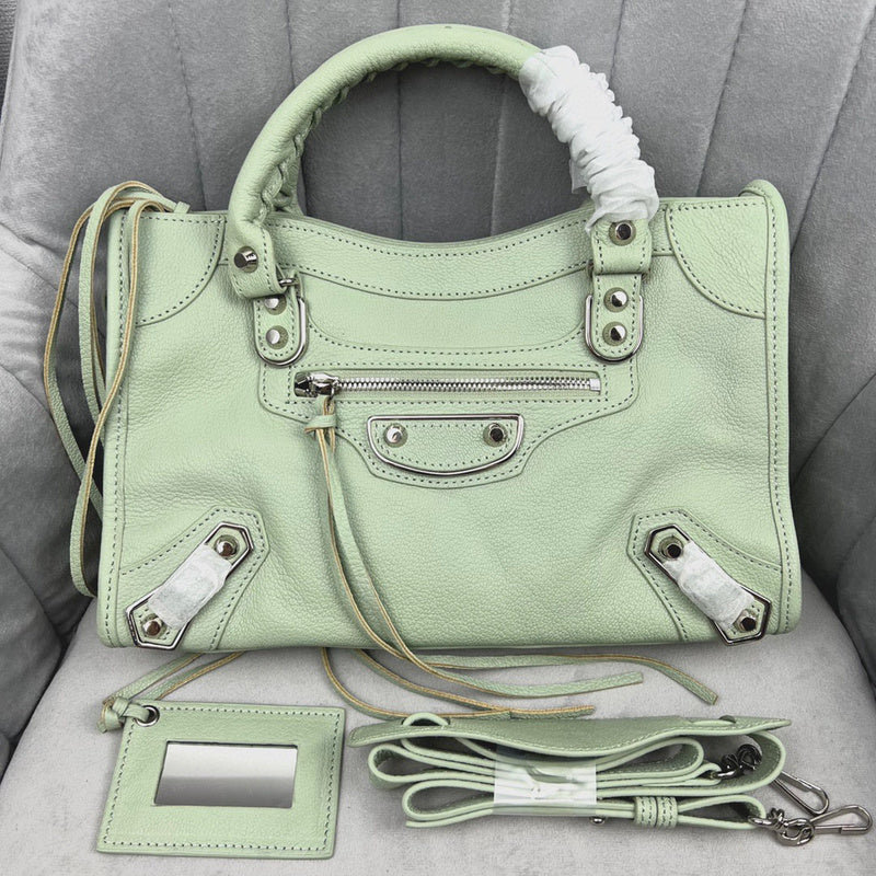 Zivas Charm Polished Finish Statement Handbag (Premium Everyday Carry) – Angled View