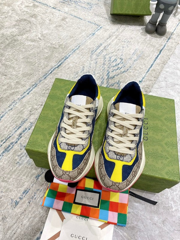 Gucci tonal black luxury sneakers view 9 premium leather build