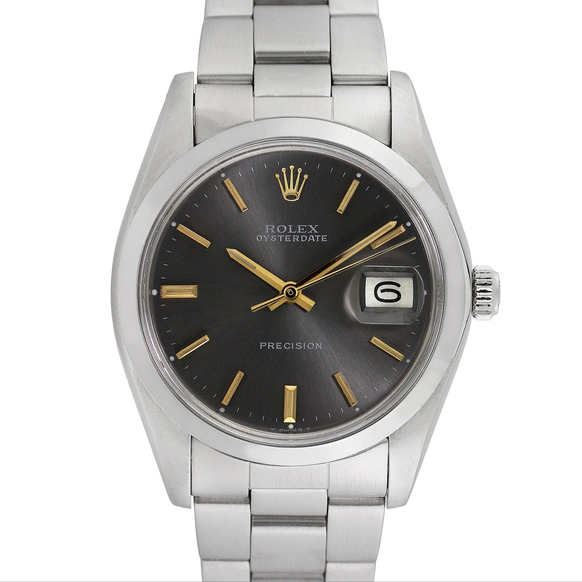 Side view of Rolex men's watch