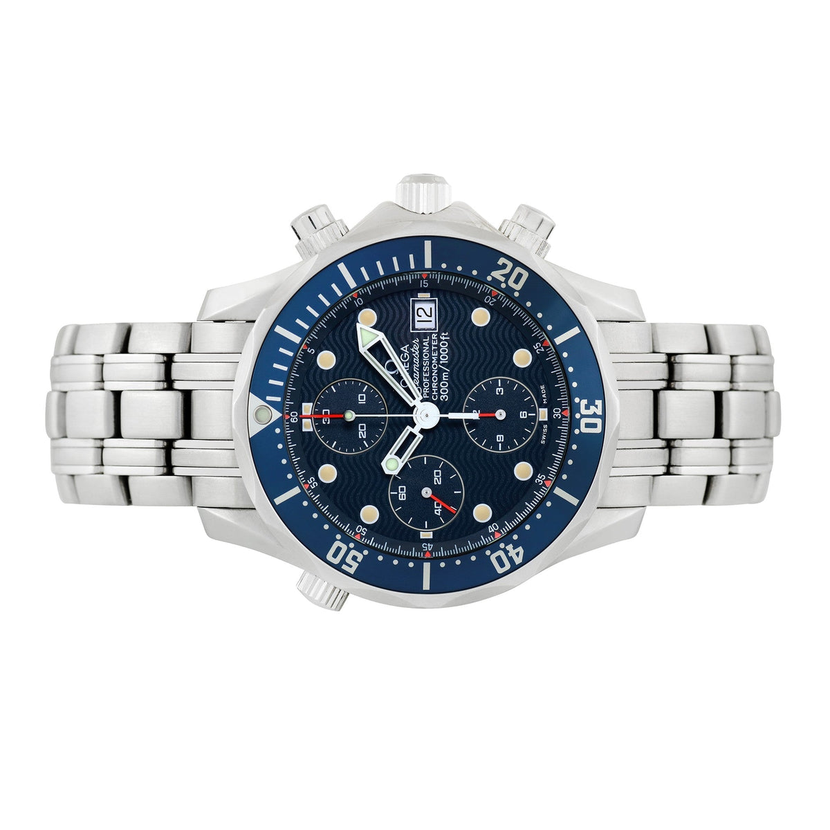 Front view of Omega men's watch