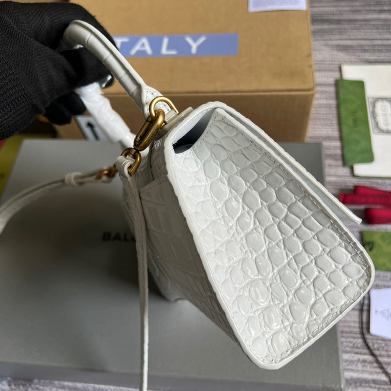 Bold Faux Leather Handbag - Sleek Minimalist Lines | Women's Fashion Handbag #283 - back view (image 4) of designer-inspired handbag