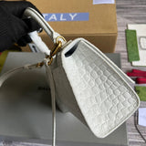 Bold Faux Leather Handbag - Sleek Minimalist Lines | Women's Fashion Handbag #283 - back view (image 4) of designer-inspired handbag