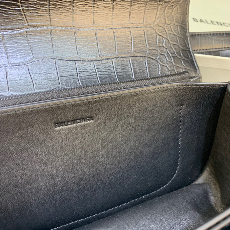 Elegant Faux Leather Handbag - Signature Hardware Accents | Women's Statement Accessory #408 - texture close-up (image 9) of designer-inspired handbag