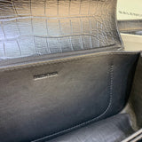 Elegant Faux Leather Handbag - Signature Hardware Accents | Women's Statement Accessory #408 - texture close-up (image 9) of designer-inspired handbag